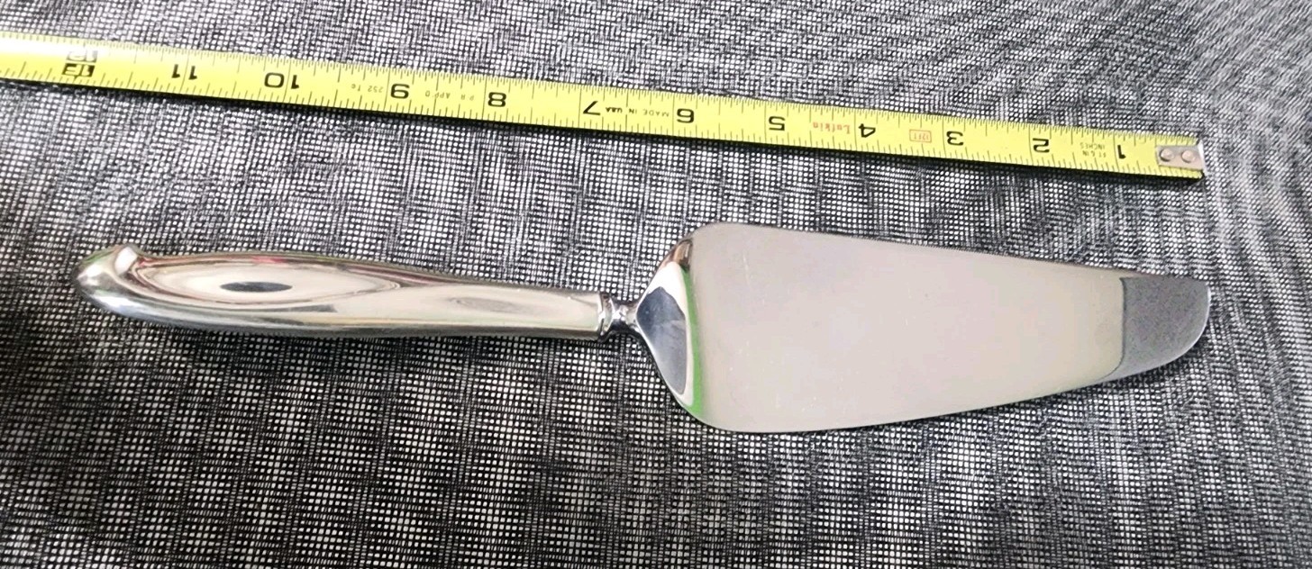 c1954 SILVER SCULPTURE STERLING 🤑🥈 HANDLED PIE PASTRY & CAKE SERVER 🥧🍮🍰