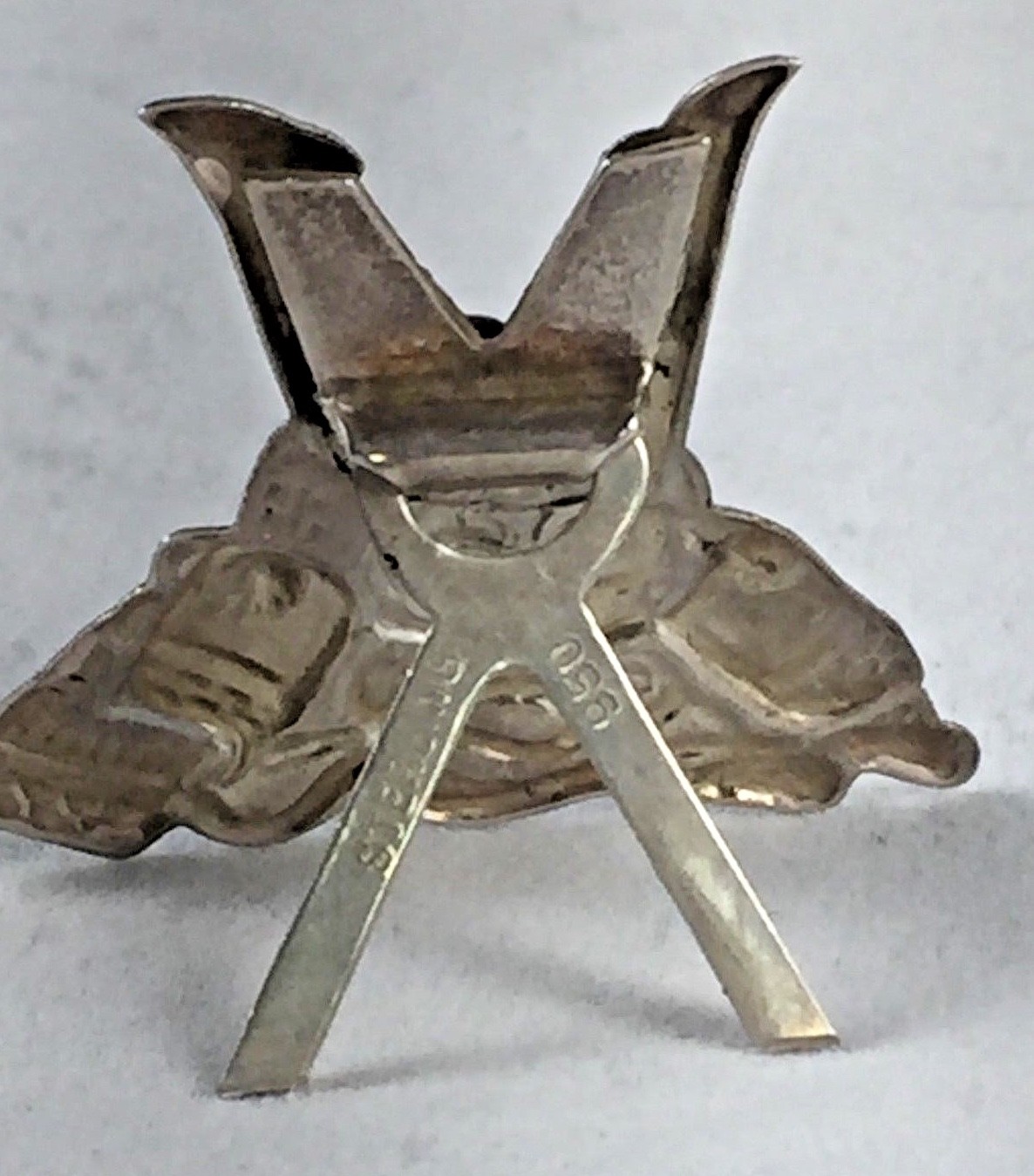 Vintage Japanese 950 Sterling Figural Place Card Holder
