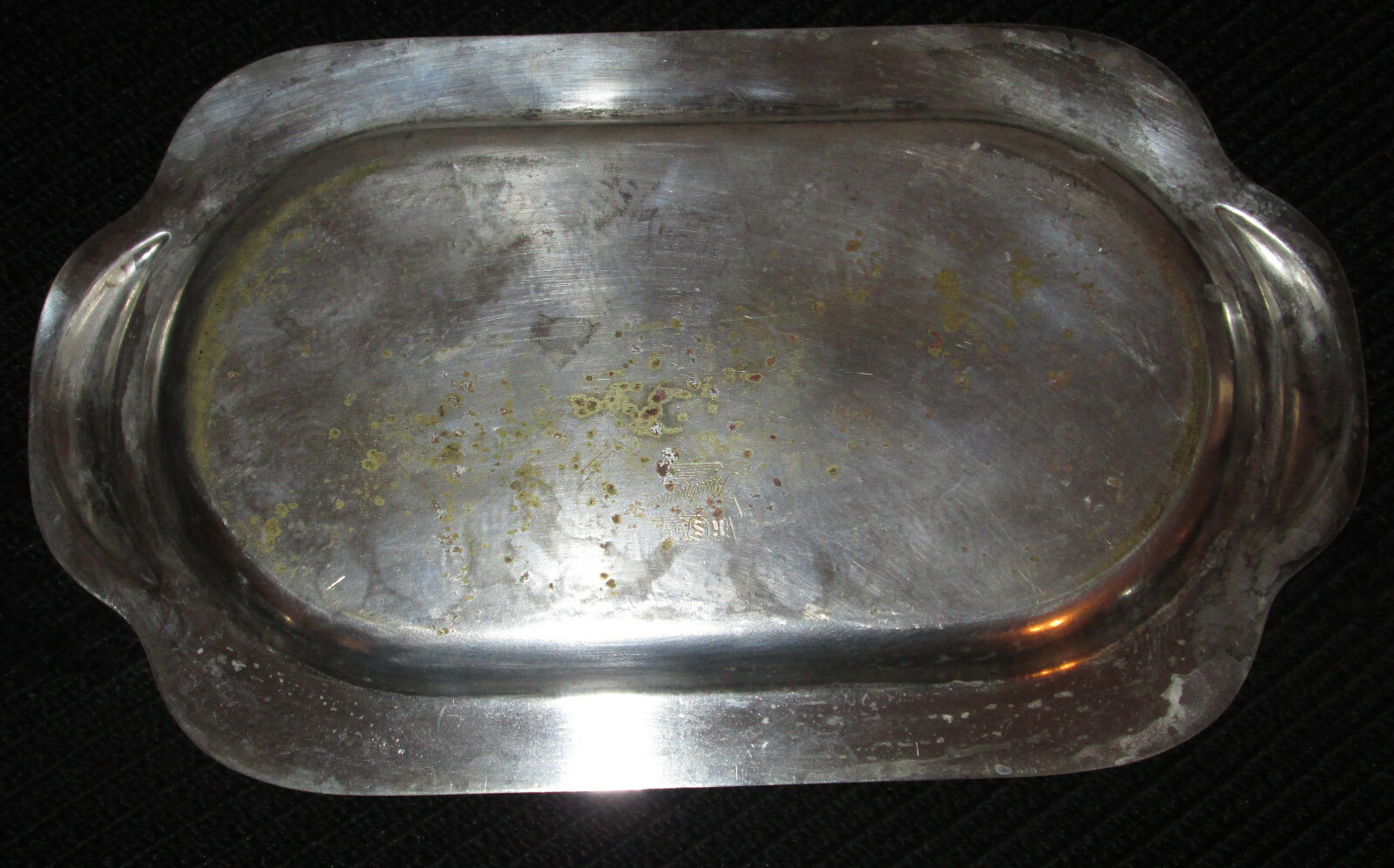 KEYSTONE WARE SILVER PLATE CREAM & SUGAR WITH SERVING TRAY CENTERPIECE