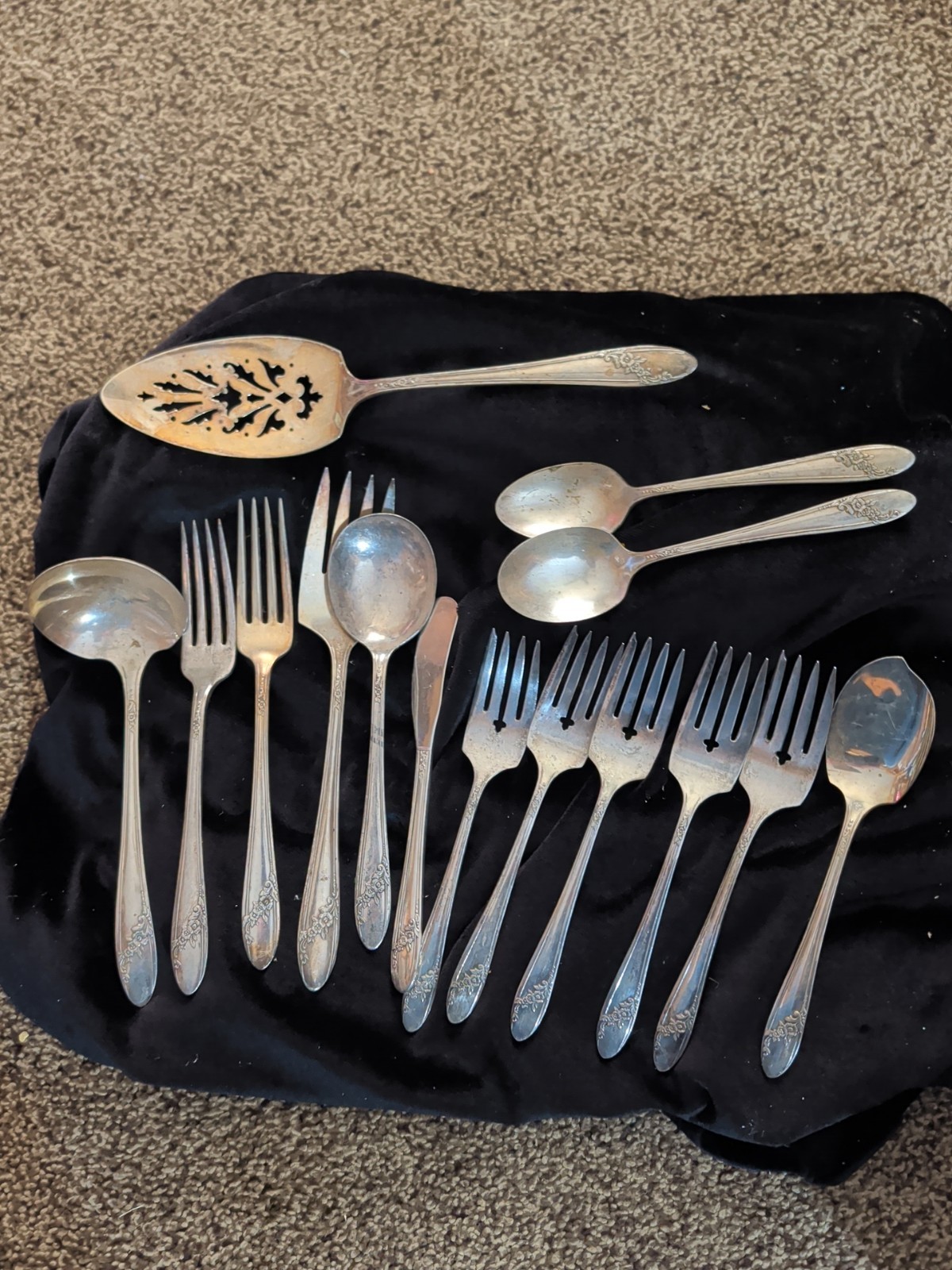 Oneida Community Tudor Plate 15 PC Floral