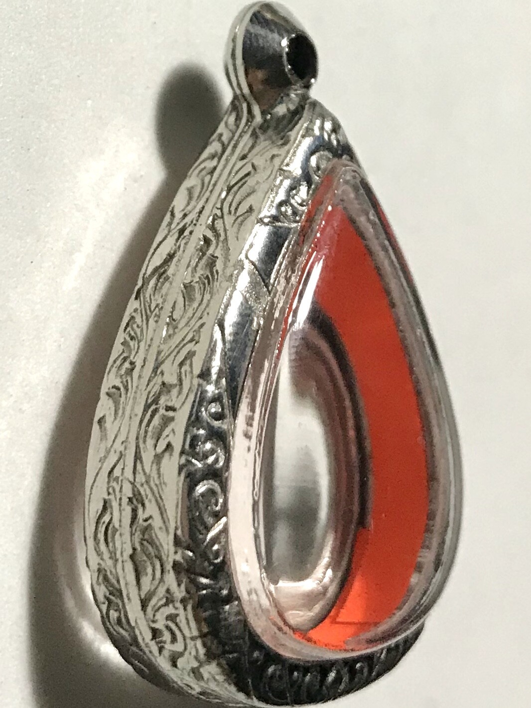 STAINLESS STEEL CASE/CASING AMULET PHRA LP THAI BUDDHA PENDANT C231 h3.2 w2.6 cm