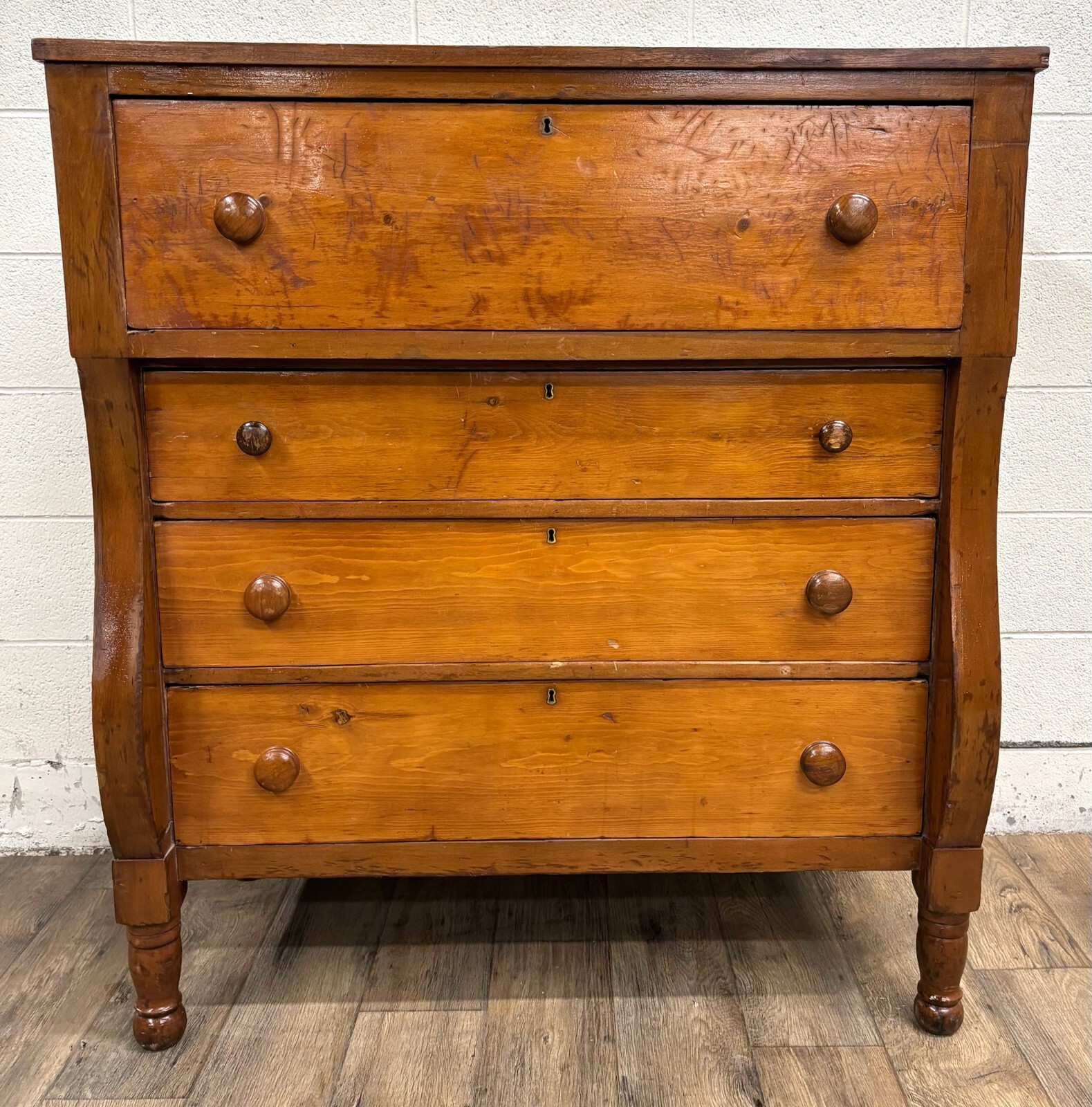 Antique 19th Century American Empire Chest