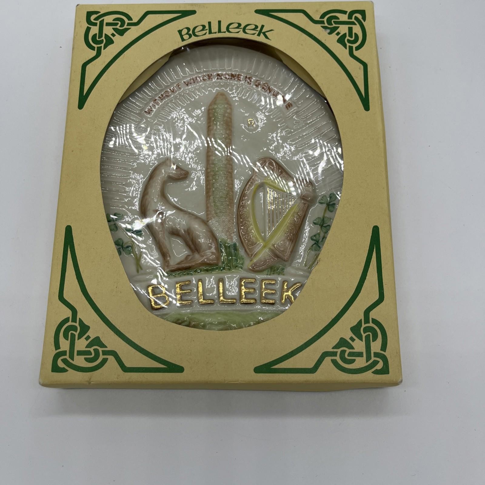 BELLEEK Without Which None Is Genuine collectors society special edition plaque