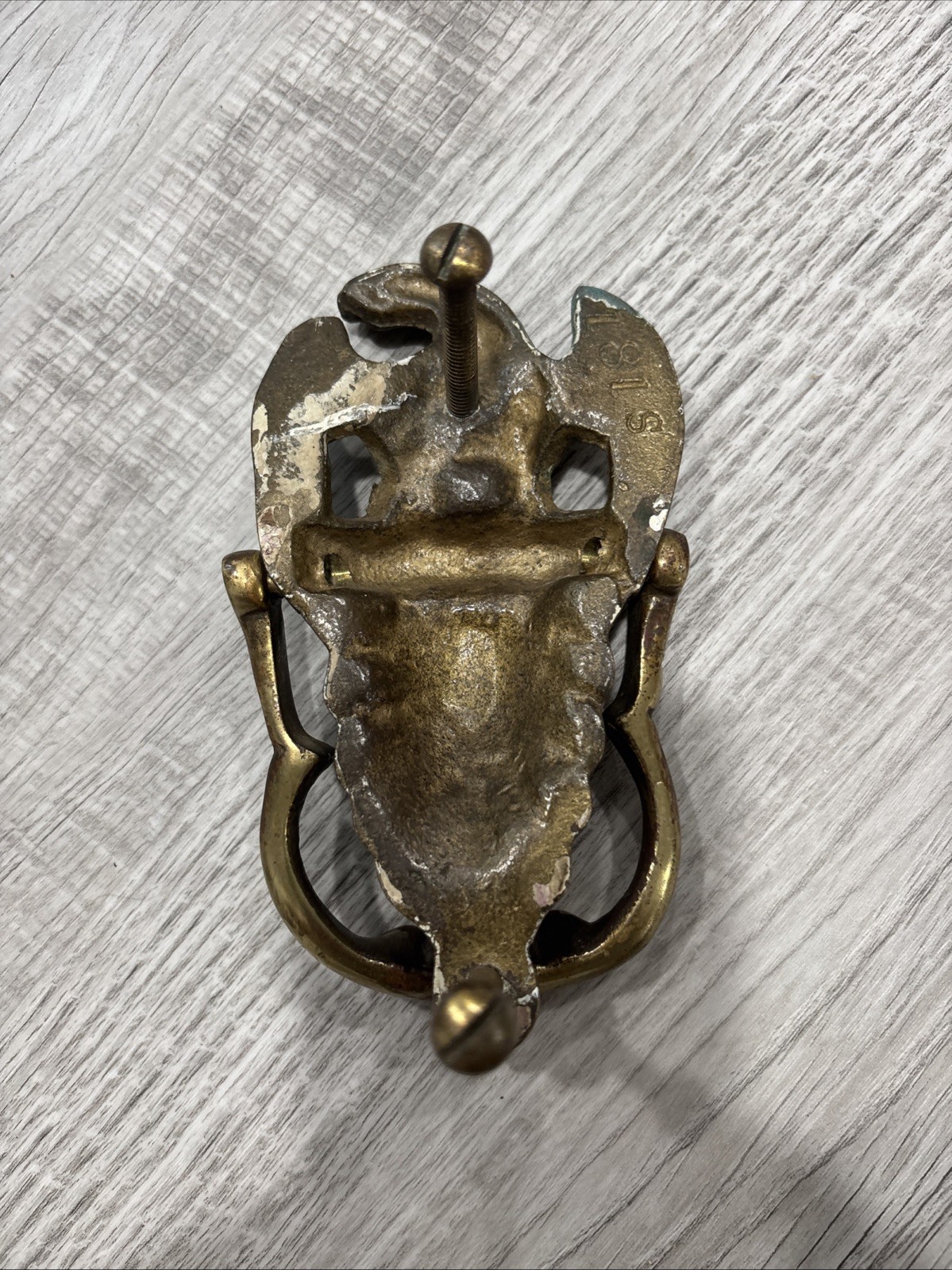 Antique Brass Eagle Door Knocker 1930’s Marked 181S