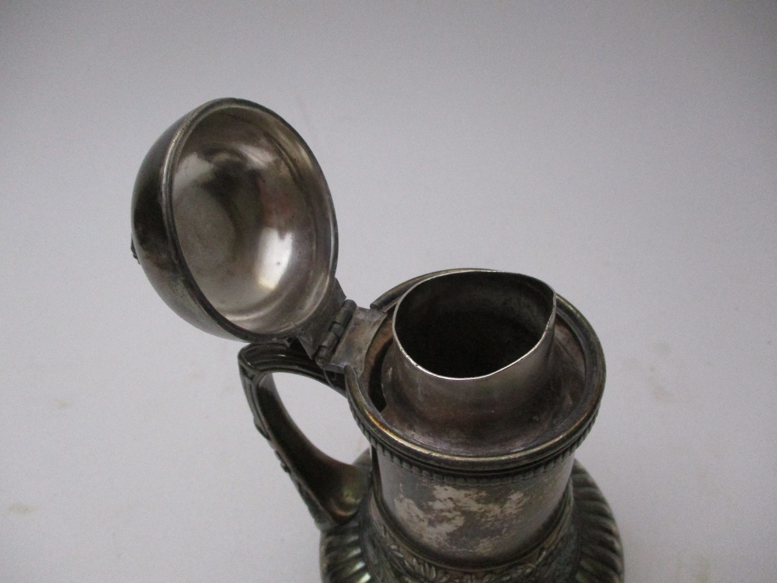 Antique Simpson Hall Miller Silverplate Pitcher Aesthetic Victorian Flowers