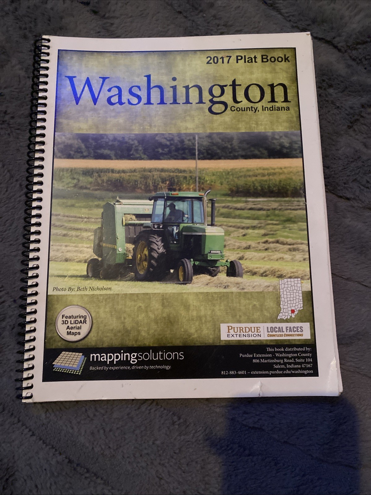 2007 Plat Map ~ WASHINGTON COUNTY, INDIANA – SALEM – MARTINSBURGH