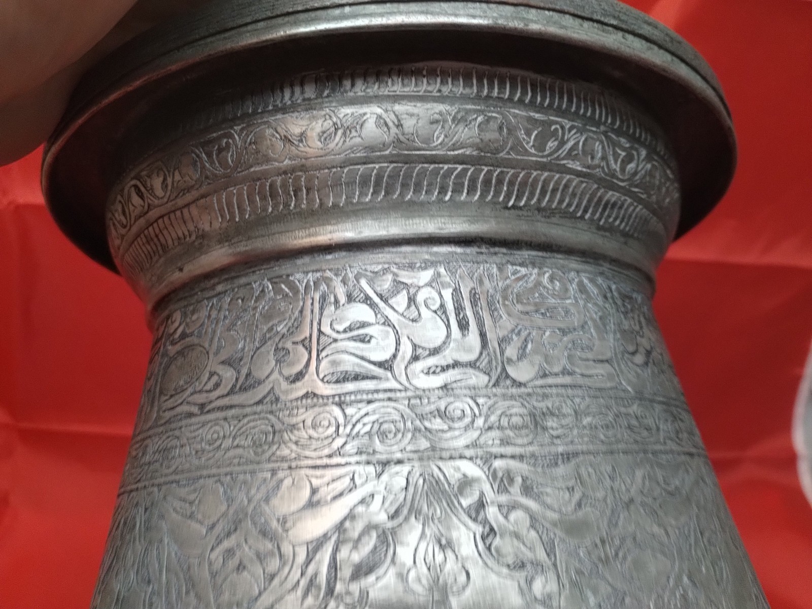 Antique Persian Moorish Lidded Engraved Vessel Rare & Amazing Estate Find!!