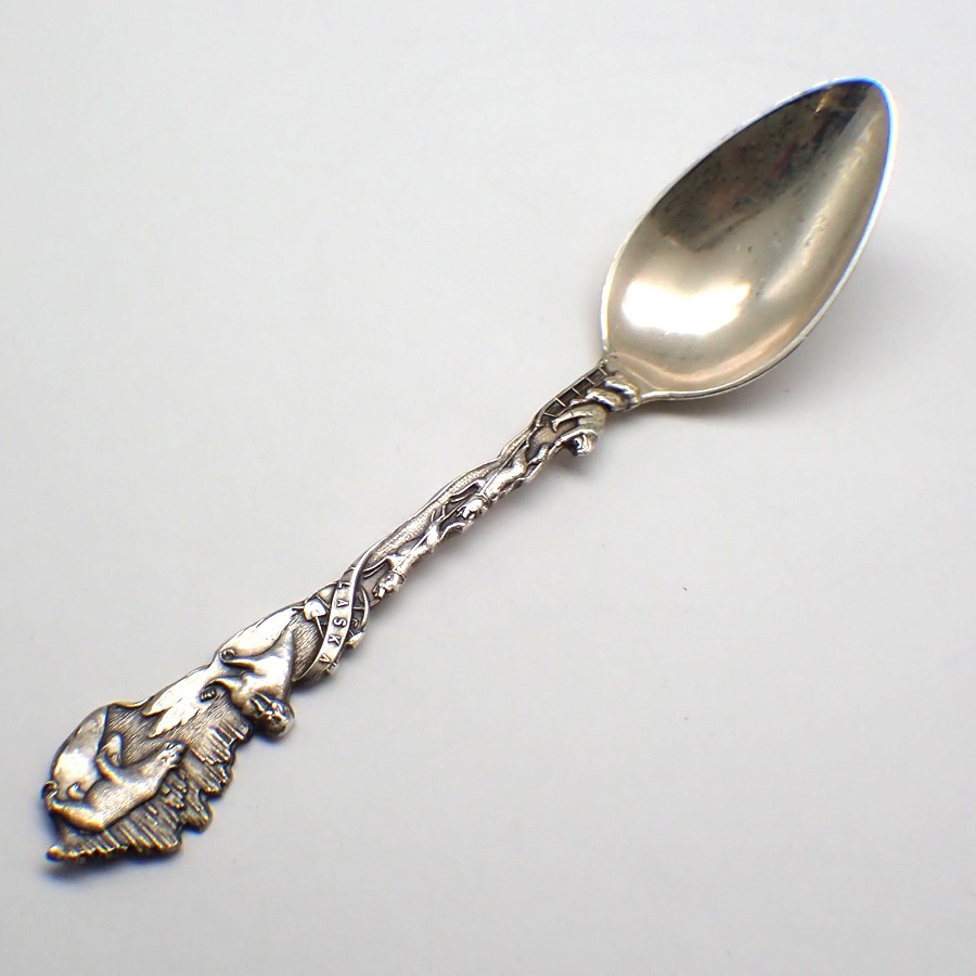 Alaska Souvenir Spoon Sterling Silver Mayer Bros