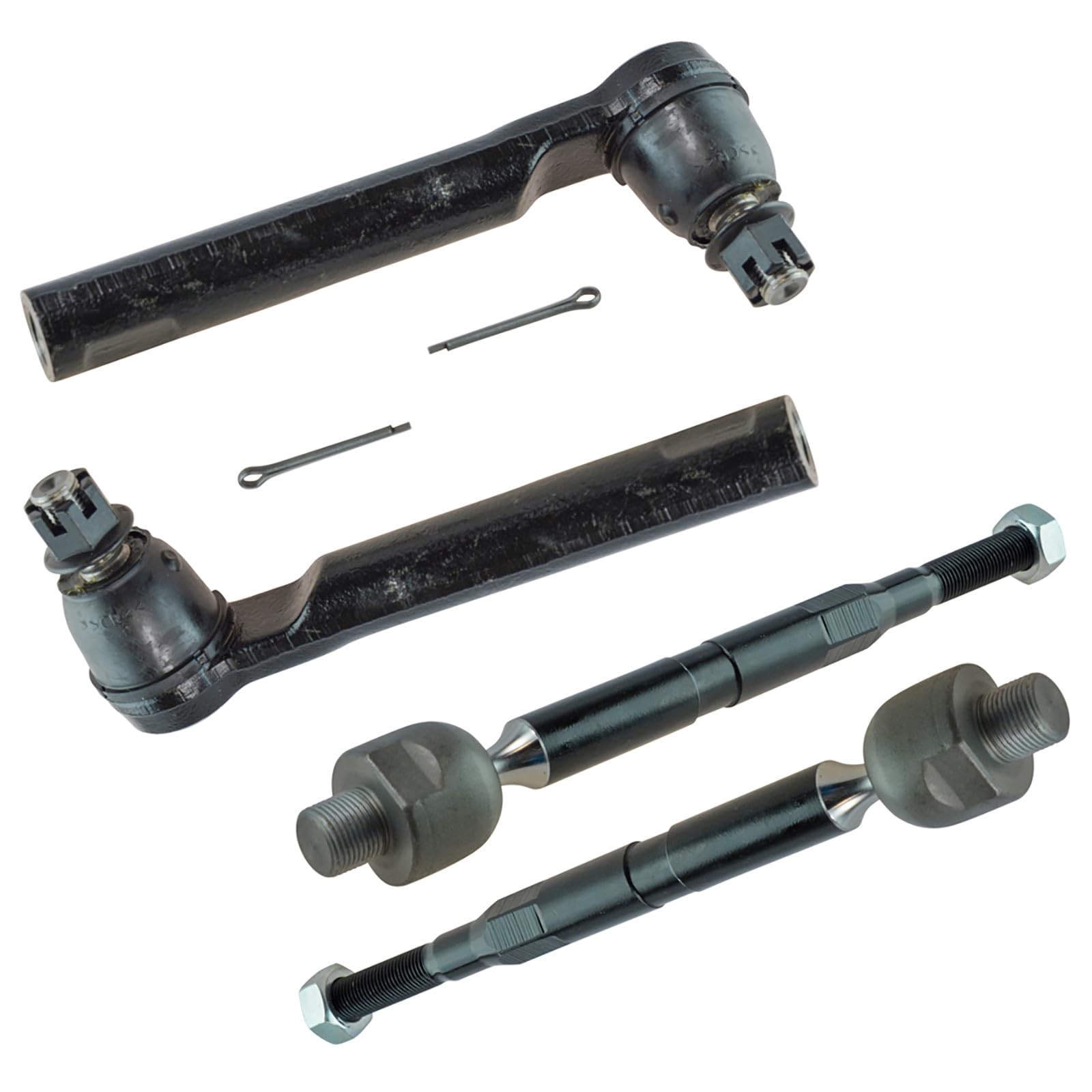 TRQ Front Inner and Outer Tie Rod Set 4 Piece Compatible with 2007-2011…