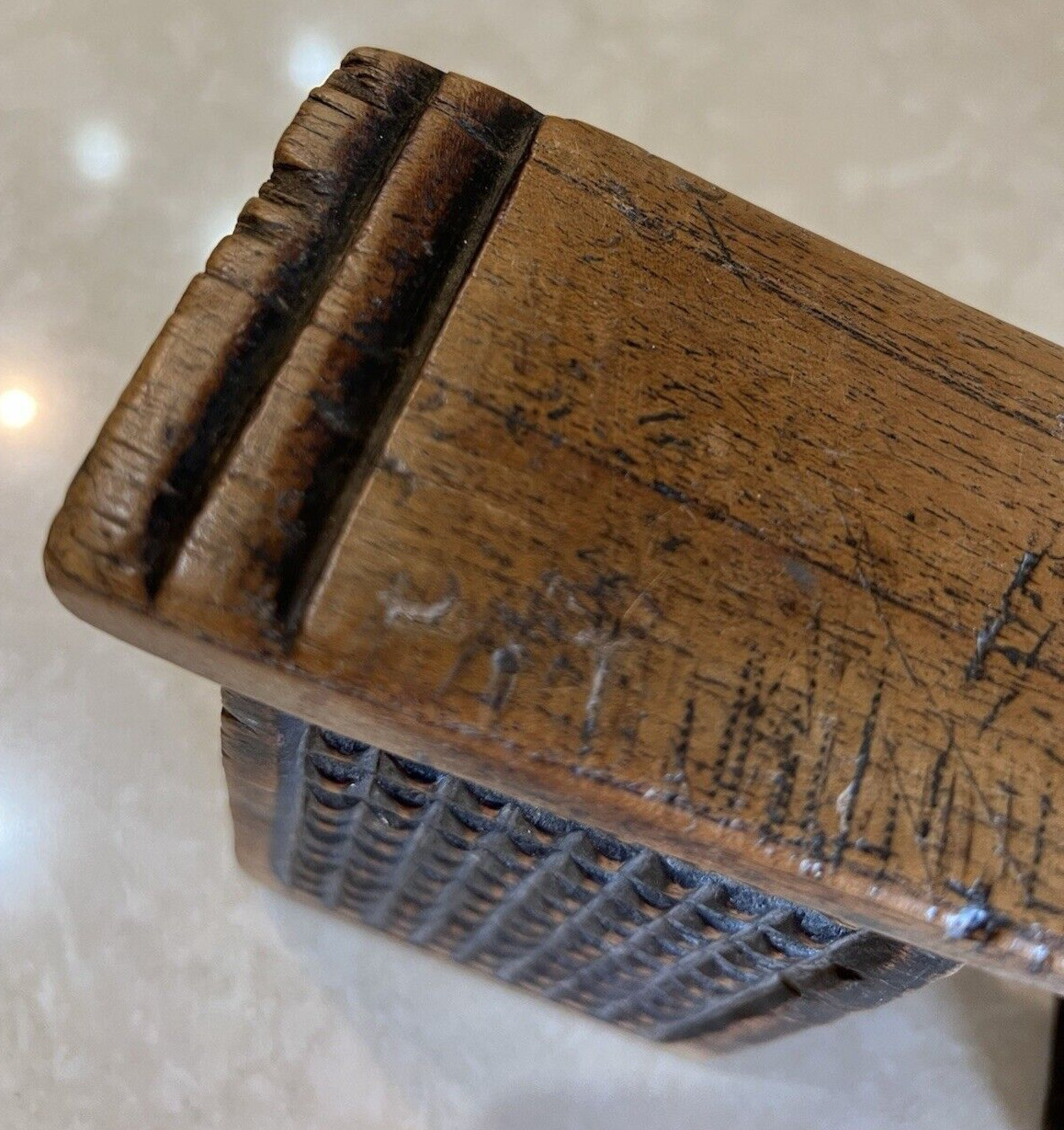 Rare Unique Carved Zulu Headrest Solid Wood South Africa Early 20th Century #467