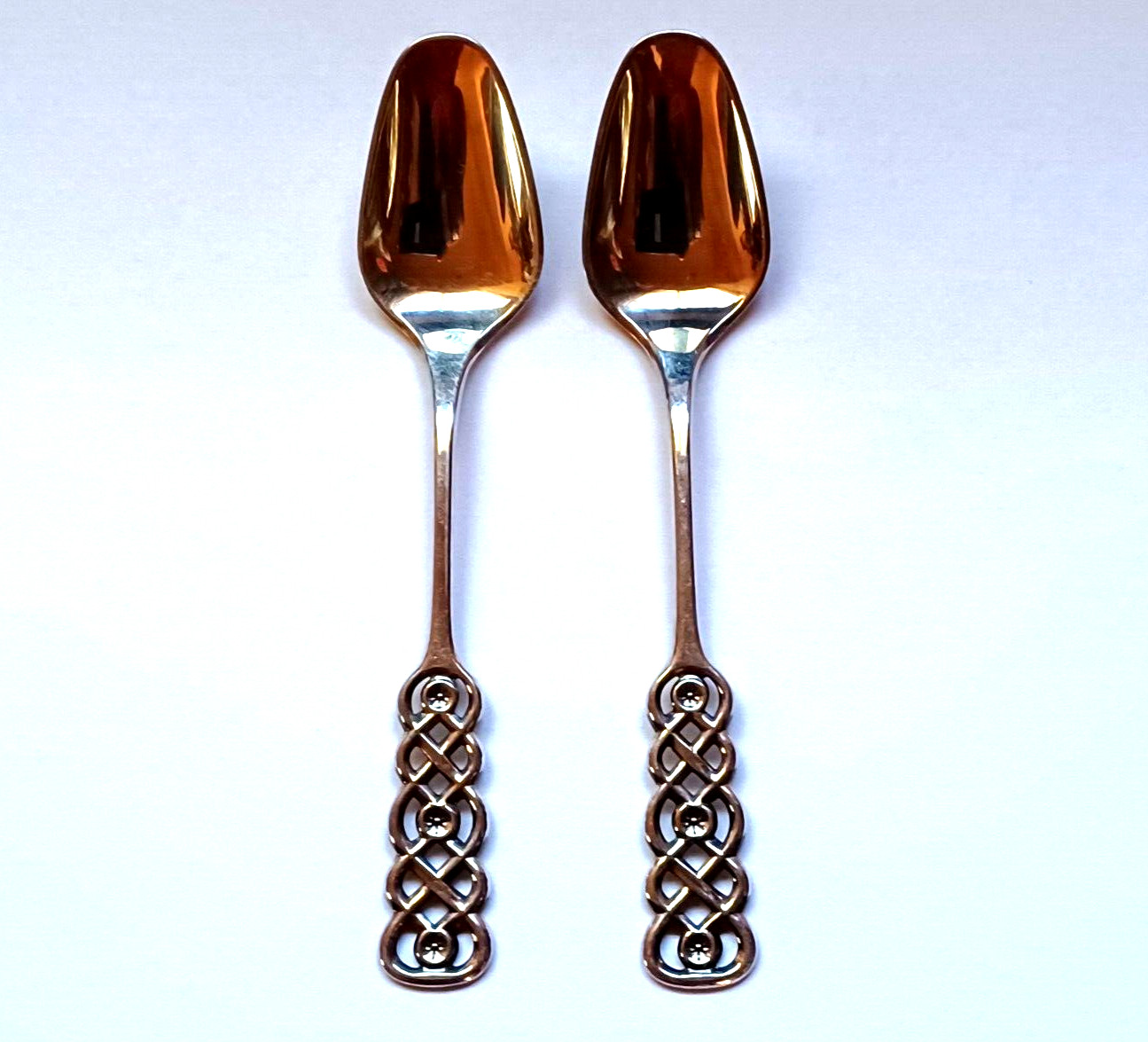 David Andersen Spoon Norwegian 830S Ringebu Pattern Demitasse Replacement – Pair