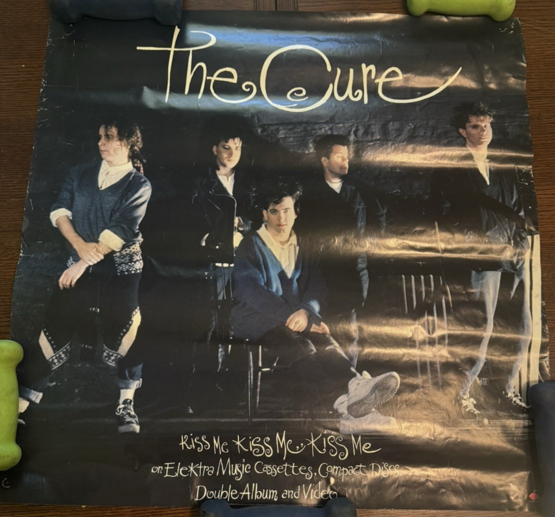 VINTAGE 1987 THE CURE “Kiss Me, Kiss Me, Kiss Me” Album Poster – SHIPS4FREE2US!