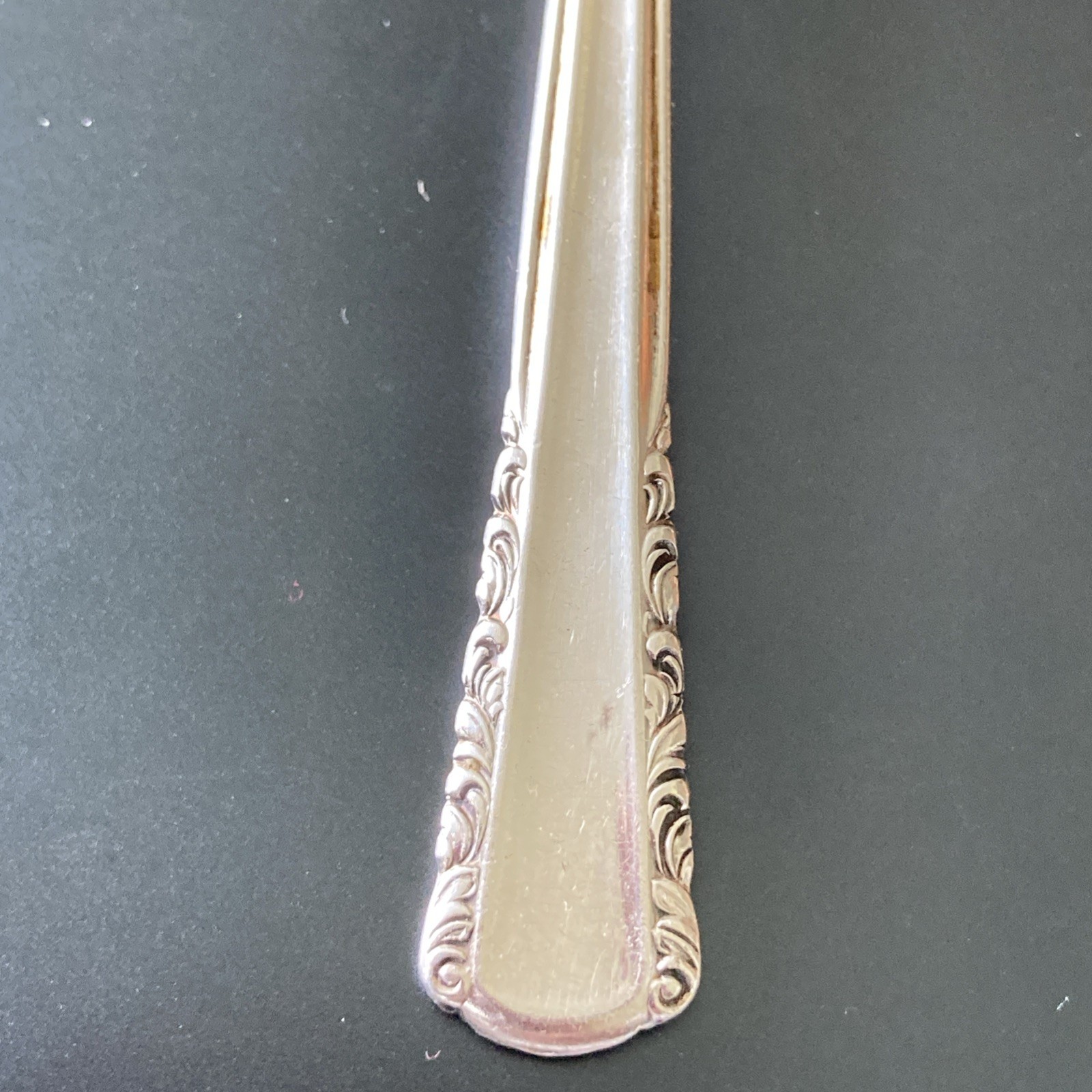 May Queen Holmes & Edwards International 5 1/8″ small oval mustard? spoon RARE