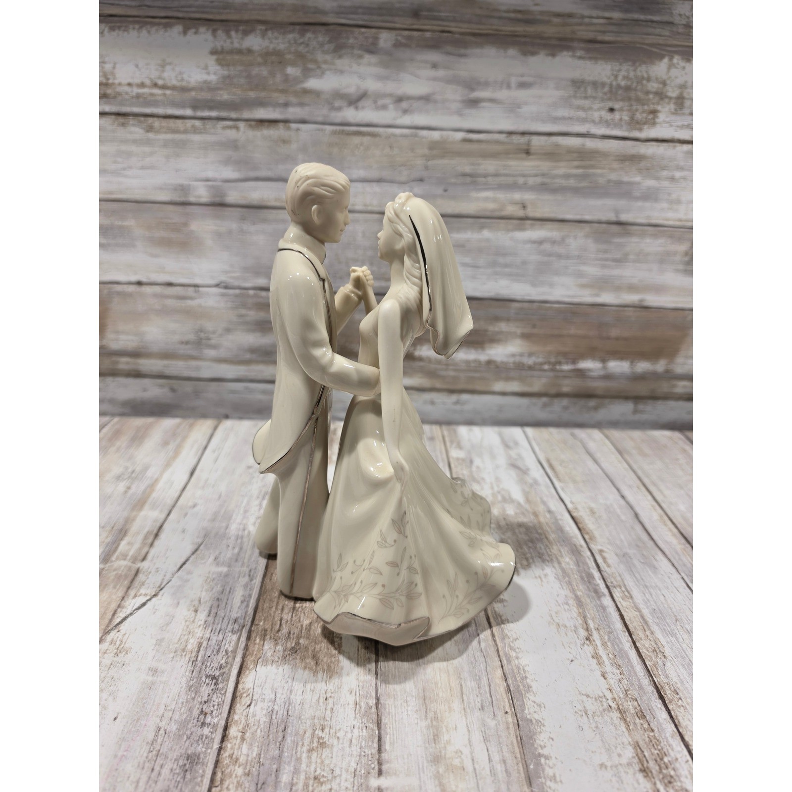 Lenox First Dance Wedding Promises Collection Ivory Platinum Bride Groom