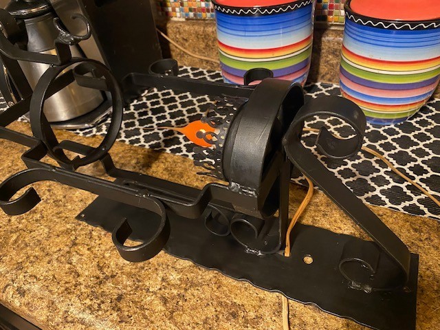 HUGE SPANISH REVIVAL IRON WALL LIGHT! 19 IN TALL! # 3