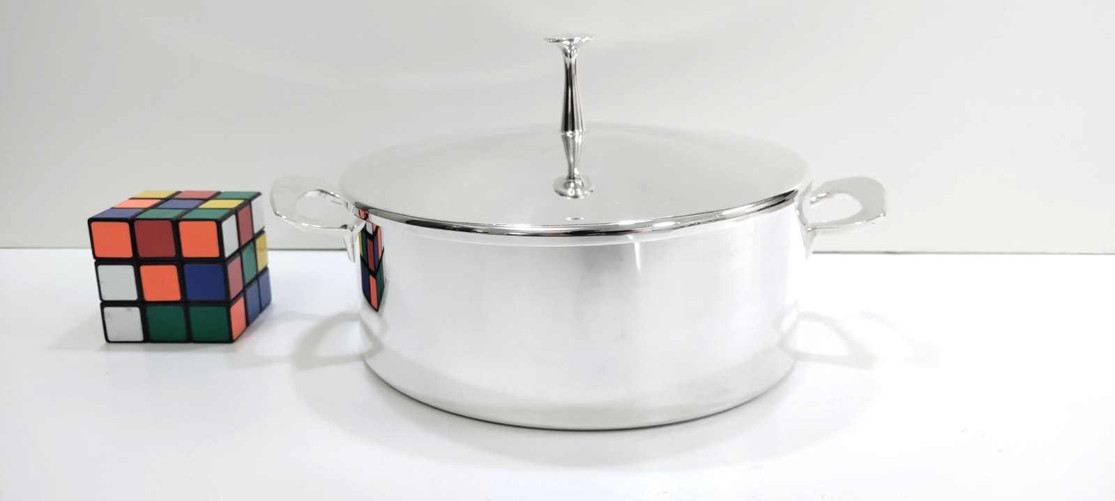 Silverplate Reed & Barton Casserole Midcentury Modern 1163