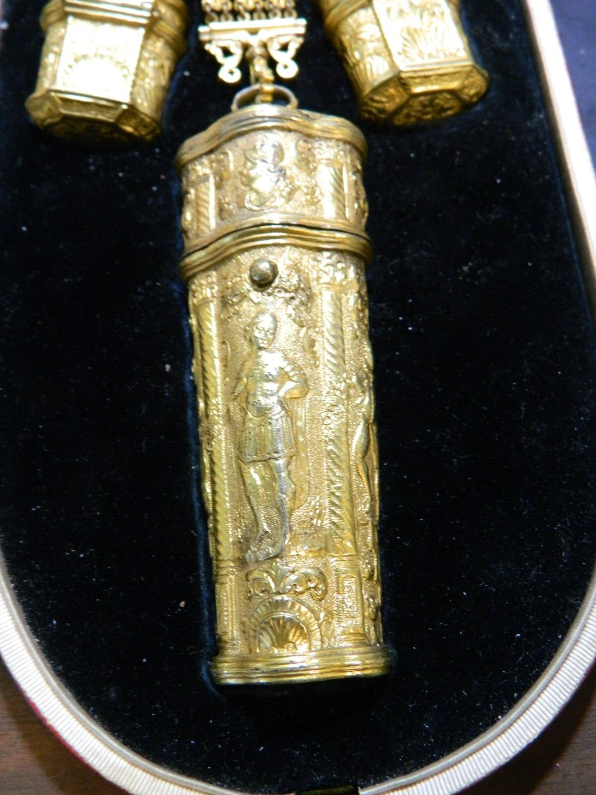 Antique English Early Continental Ormolu Equipage Chatelaine (1780-1800) VG-EX
