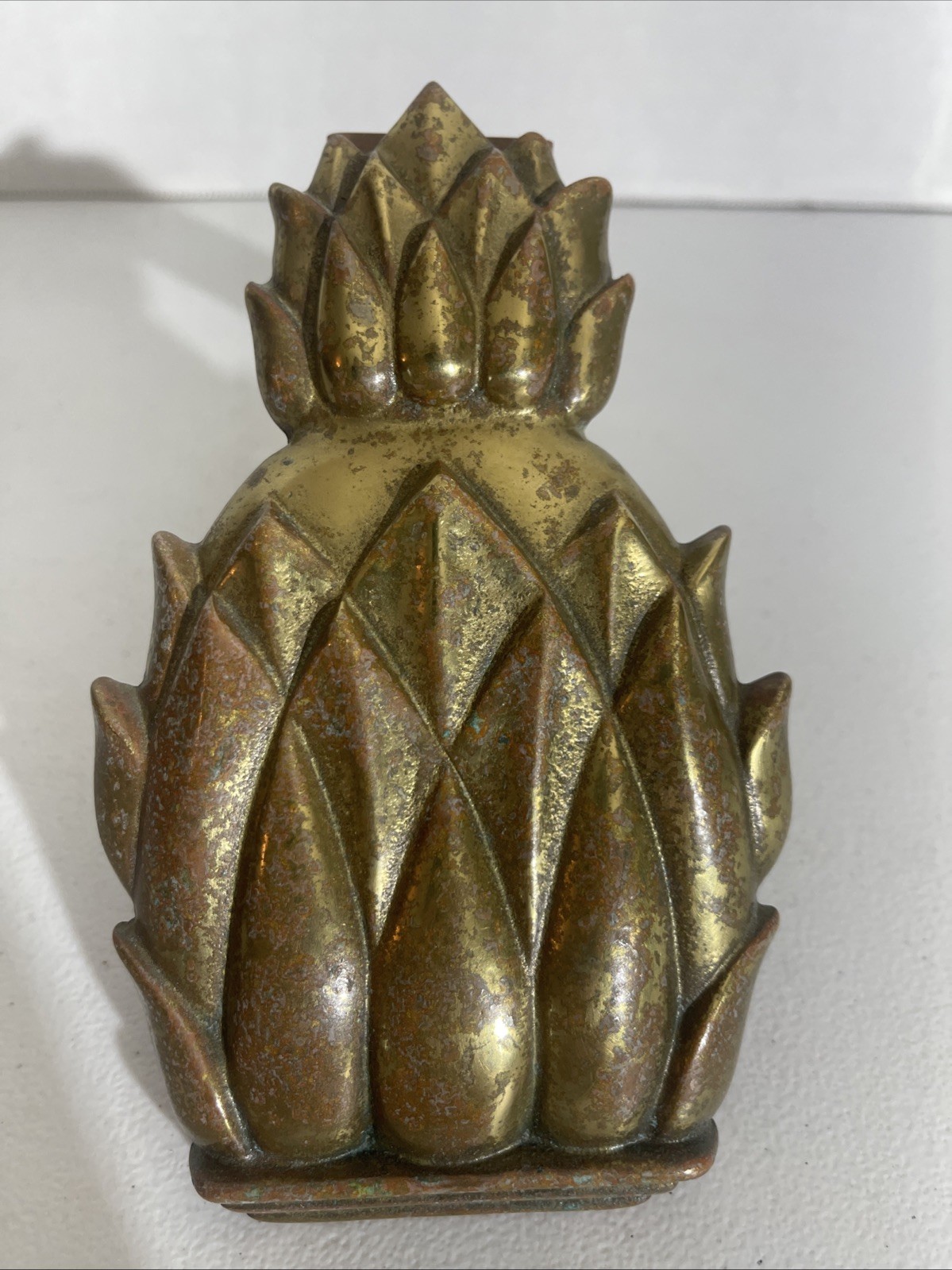Vintage Newport 4022 Solid Brass Pineapple Door Knocker Heavy 6.5″ W/ Hardware