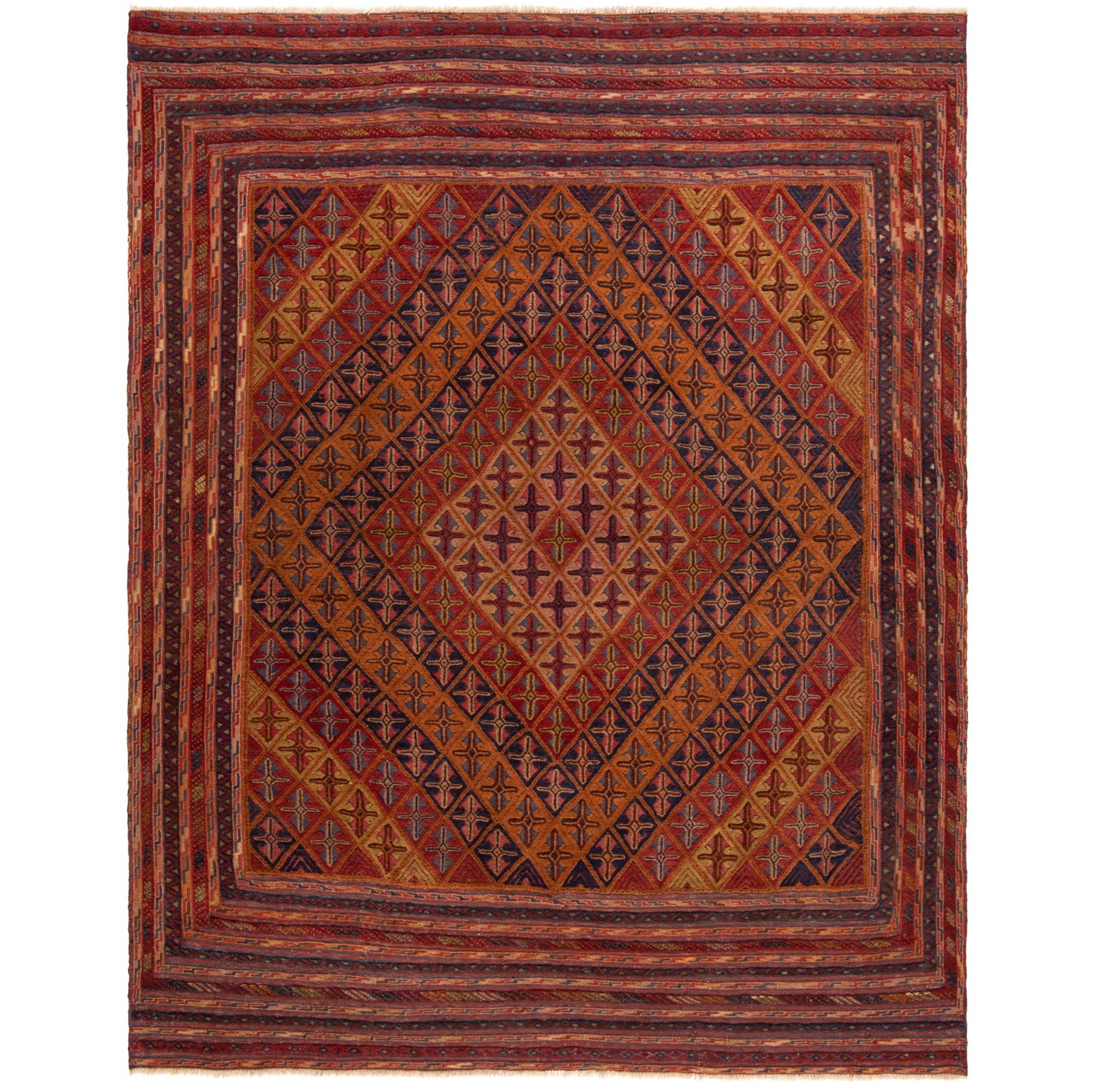 Kelim Afghan 265X208 Cm Handwoven Oriental Carpet Rug