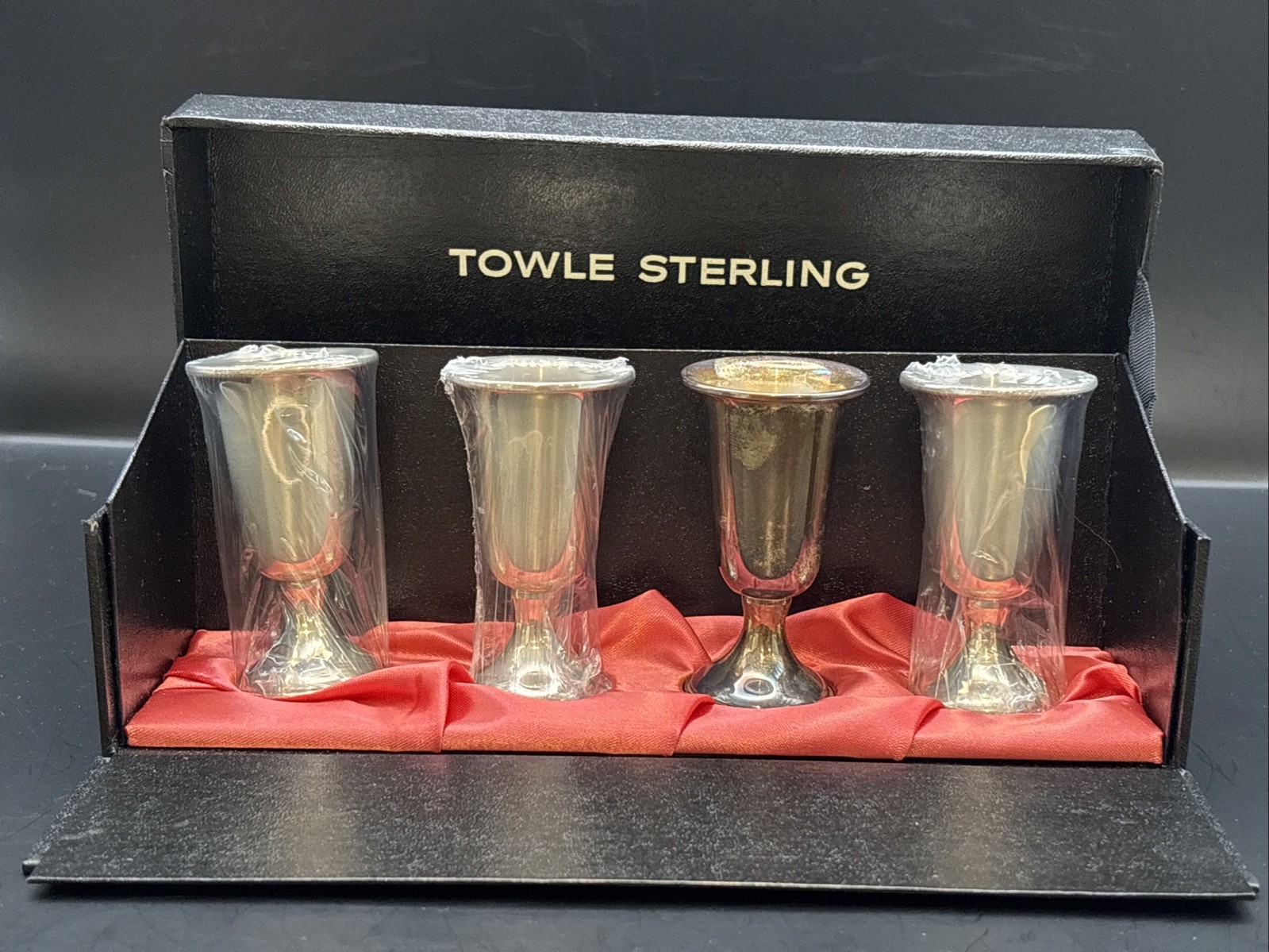 Towle Sterling Silver (.925) Cordial Set of 4 with Original Box 108g Weighted