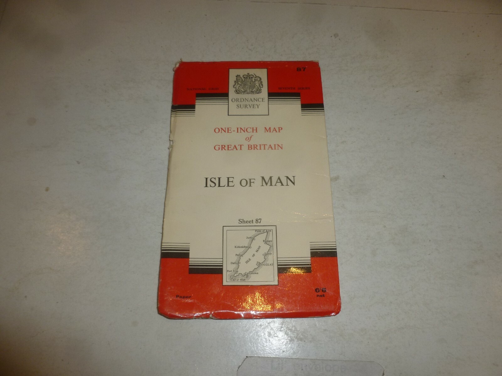 ISLE OF MAN MAP – Sheet 87 – One-Inch Ordnance Survey Map – Seventh Series