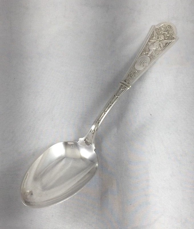 Cupid by Shiebler Sterling Table Serving Spoon(s) Mono MKC