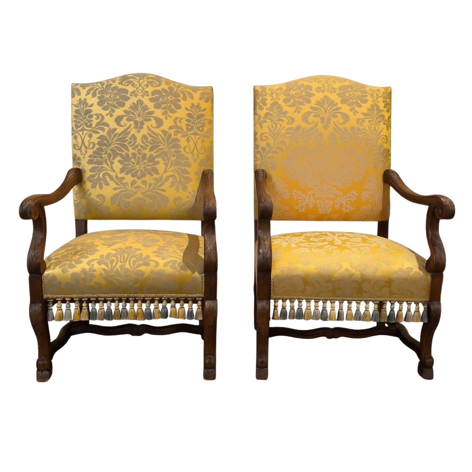 Pair Of Baroque Revival Armchairs Circa 1870