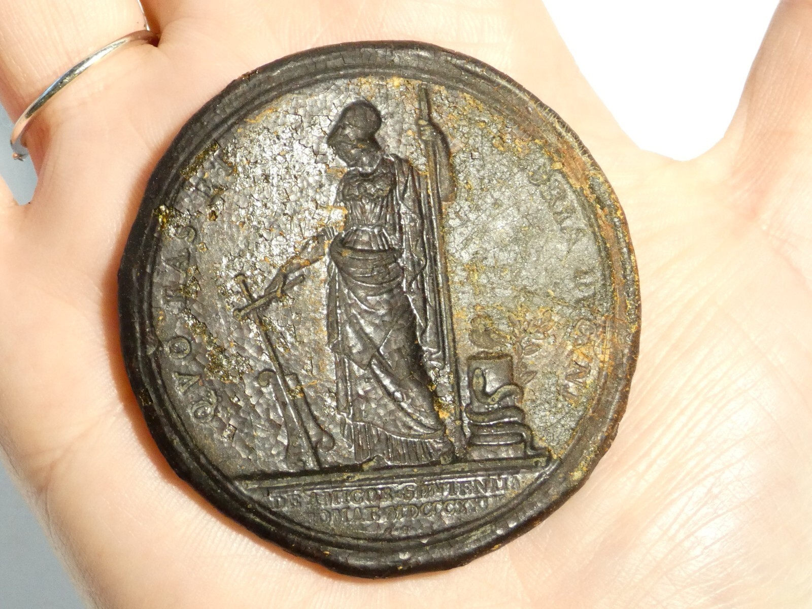 Antique Athena? MDCCCXXIV Reverse Medal Resin Impression #MS65