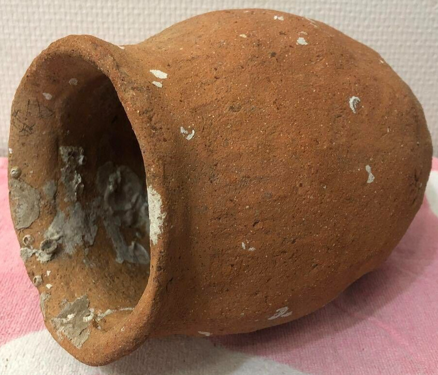 Japan Octopus Pottery-Unglazed Antique-H8.2in 37.6oz Ornamental Piece Collection