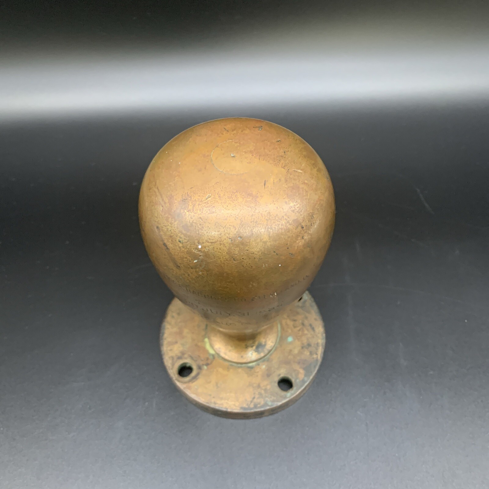 Antique Bishop & Babcock Co. Eureka 10 Brass 5 1/2 inches tall