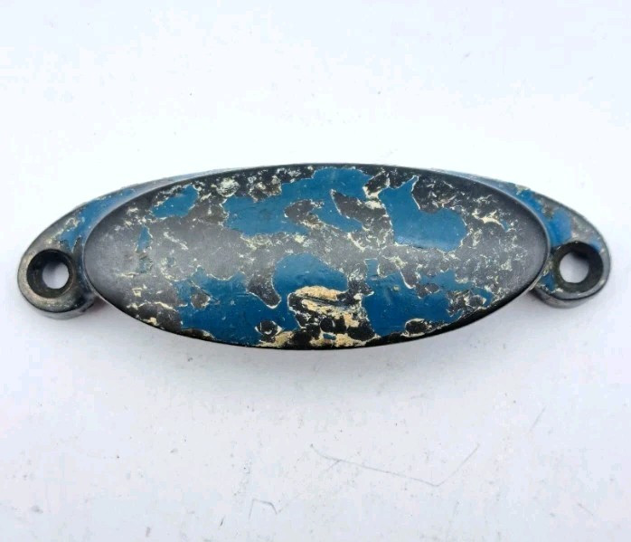 Antique Bin Pull Apothecary Drawer Pull Handle Old Vintage Cast Iron Hardware