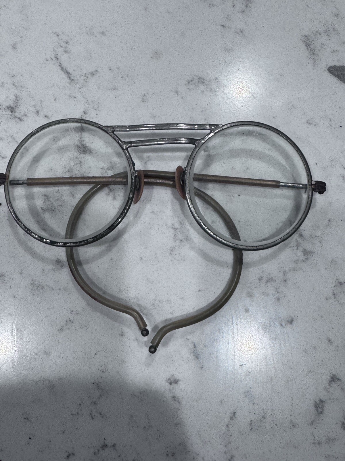Antique Willson Clear Motoring Welding Glasses spectacles Safety Glasses BL