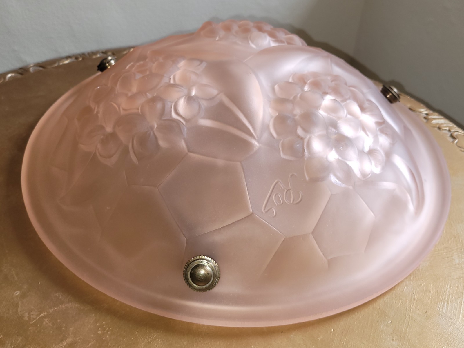 ART DECO FLY CATCHER HANGING LIGHT FITTING, ROS, DAVID GUERON/MAISON DEGUE 1920s