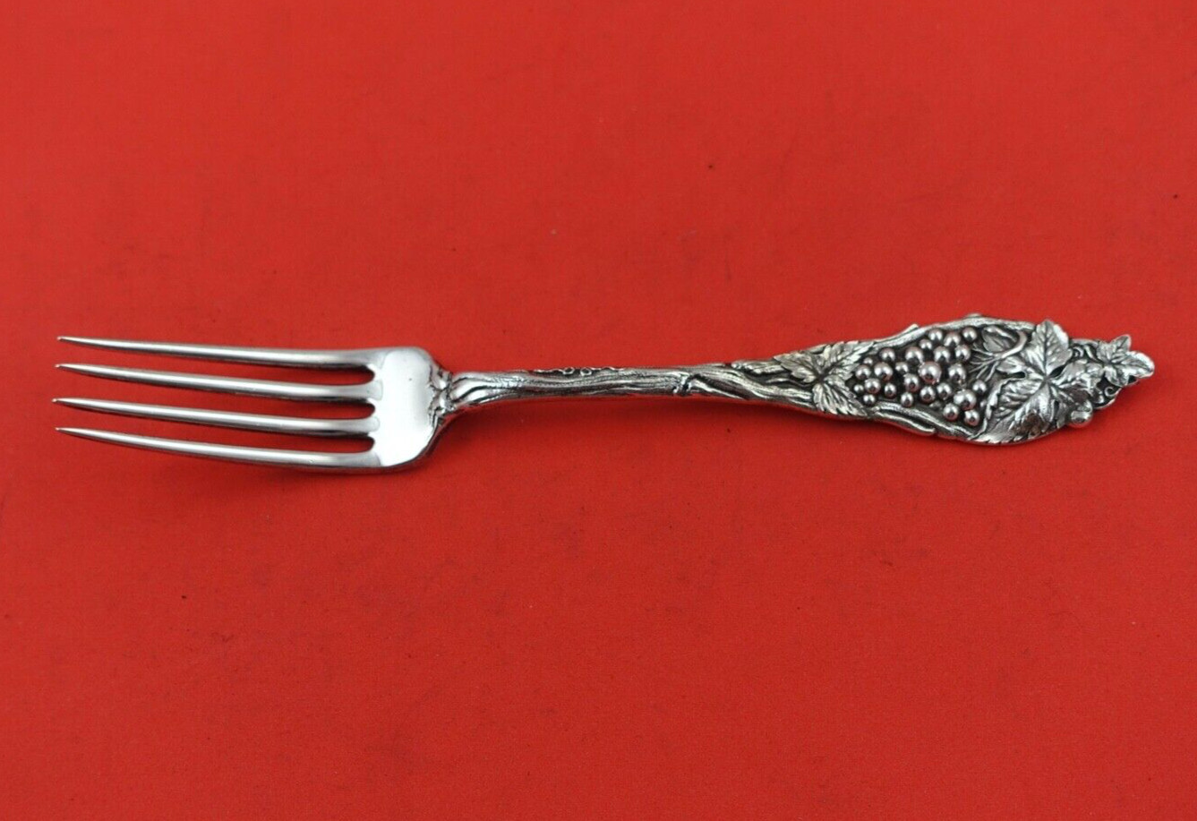 Fruit Series by Watson Sterling Silver Luncheon Fork w/grapes 7″