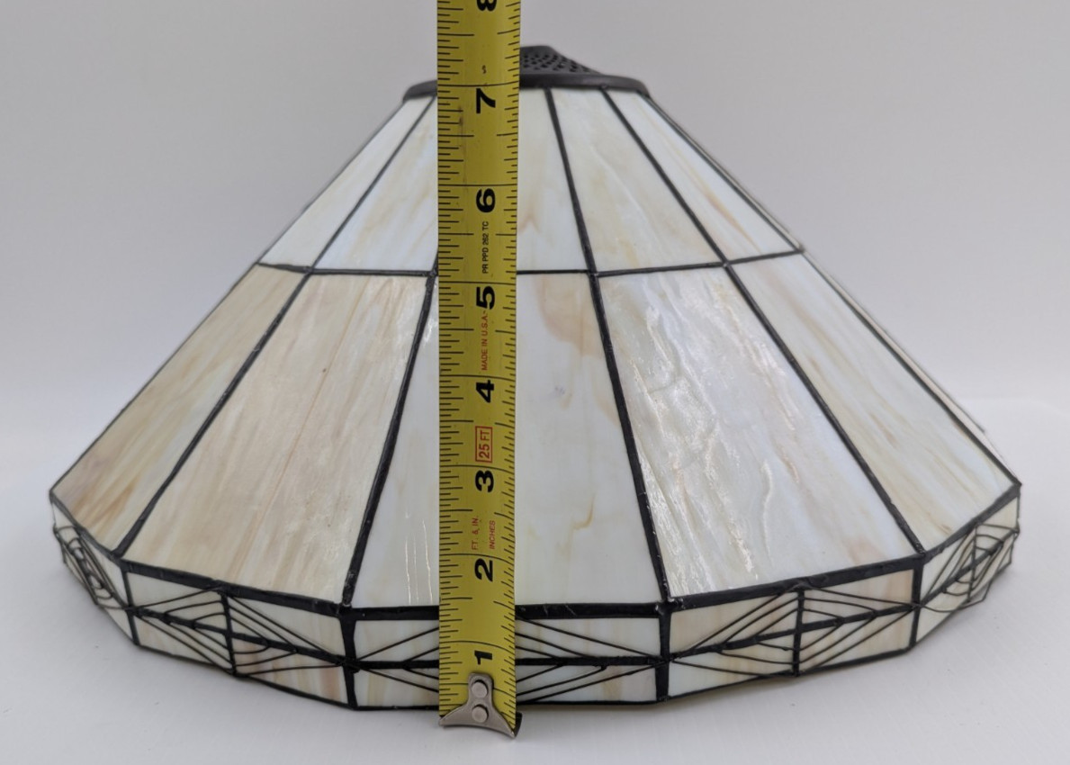Tiffany Style Stained Glass Shade for Hanging Light Chandelier 16″