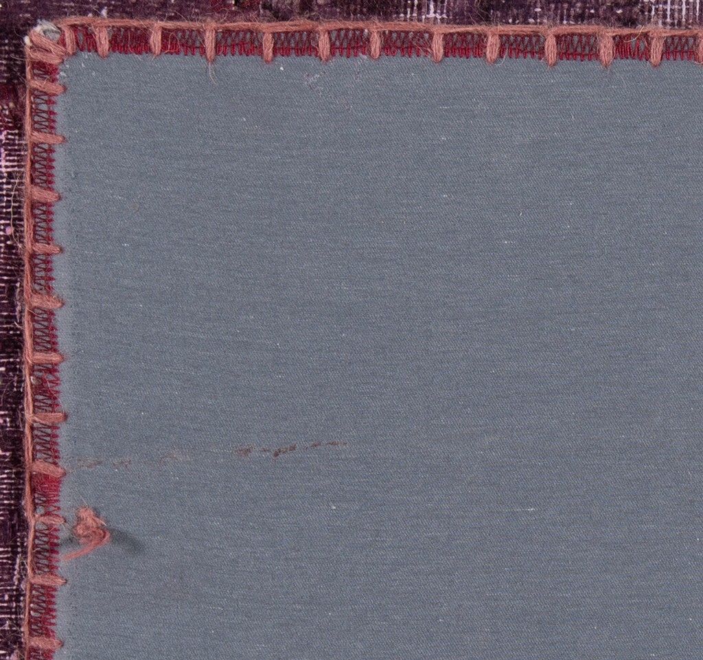 Patchwork Handmade Oriental Carpet Rug Purple 208×148 cm Vintage