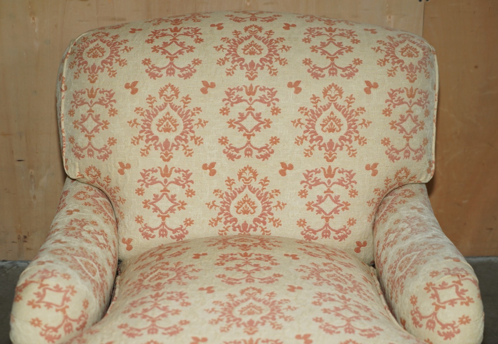 PAIR OF GEORGE SMITH CHELSEA FLORAL UPHOLSTERED HOWARD & SON’S STYLE ARMCHAIRS