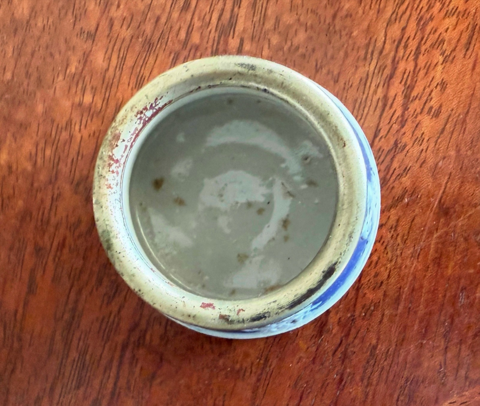 Antique Adams Cobalt Blue Jasperware Inkwell
