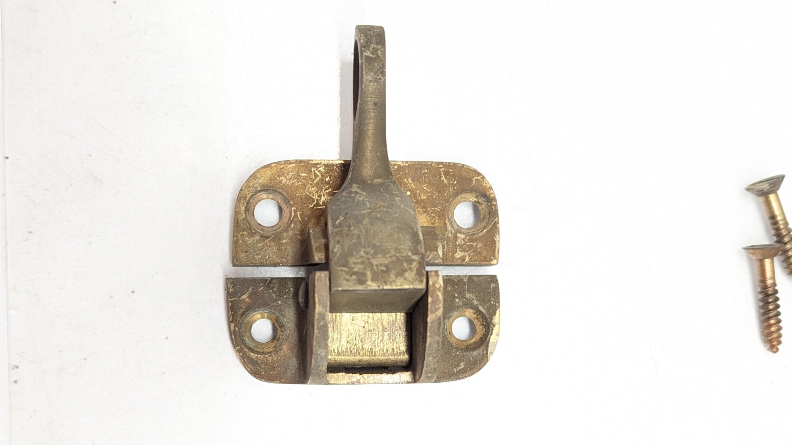 1910s 1920s Vintage Brass Handle Window Lock Set Ready to Install Lot Of 8