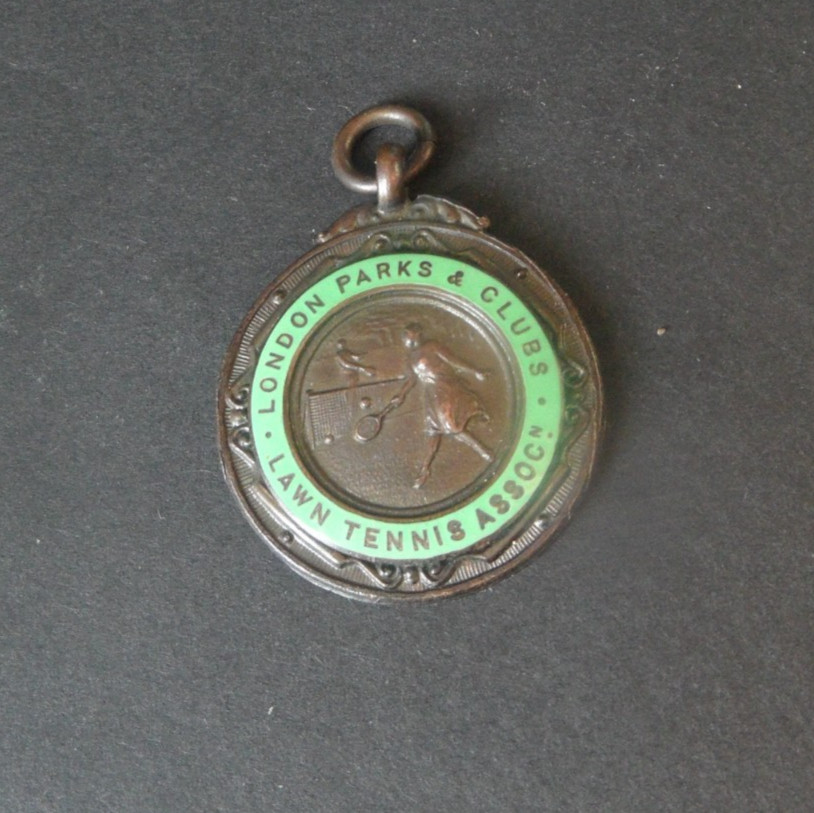 Pocket Watch Fob: London Parks & Clubs Lawn Tennis, 1964.