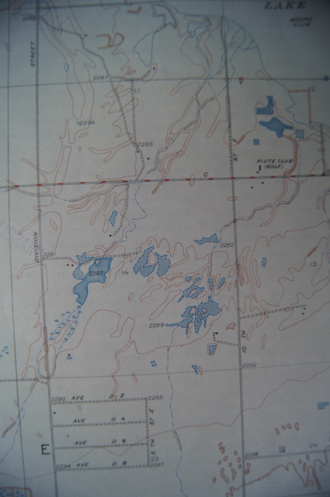 Vintage 1949 USGS Topo Map Oban / Lancaster, California 17 X 25″ Antelope Valley