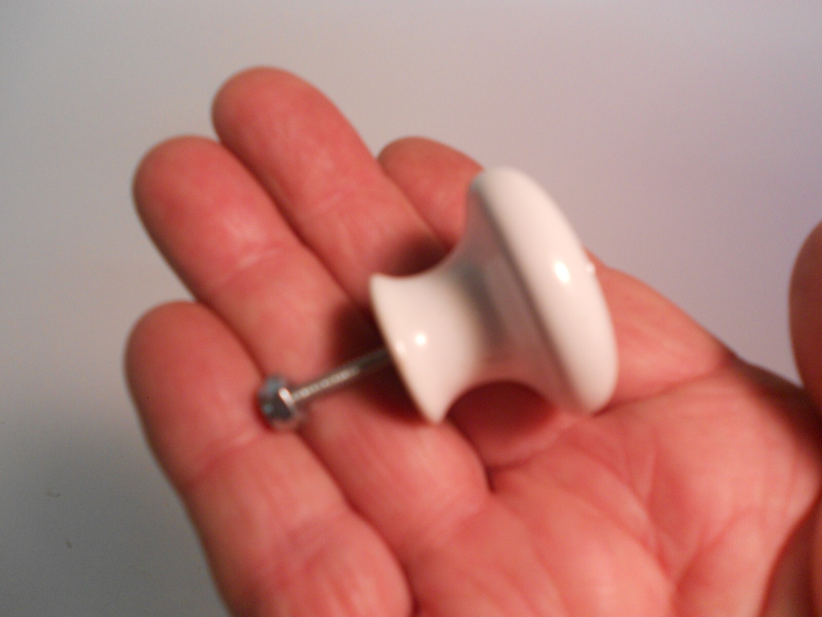 8 Porcelain Drawer Pull Knobs, Arch. Salvage