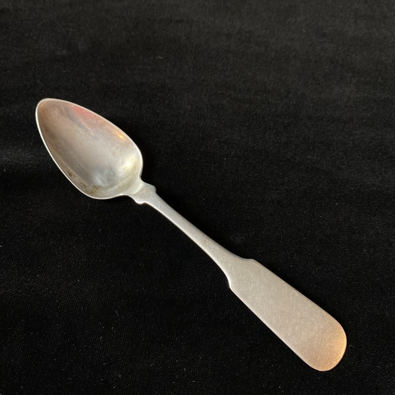 Antique Alanson Knapp Mobile Alabama Coin Silver Fiddle Teaspoon No Monogram
