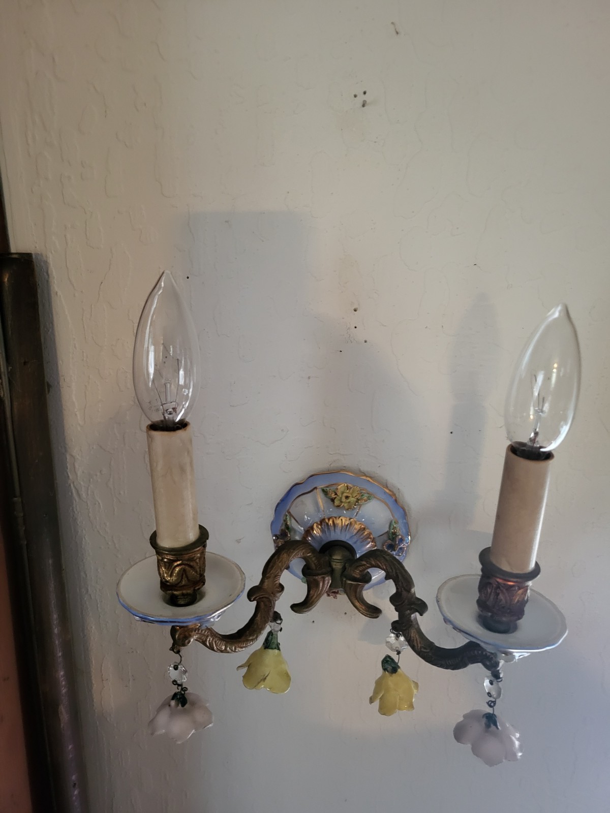 light fixture,Sconce. Italian Capodimonte Style