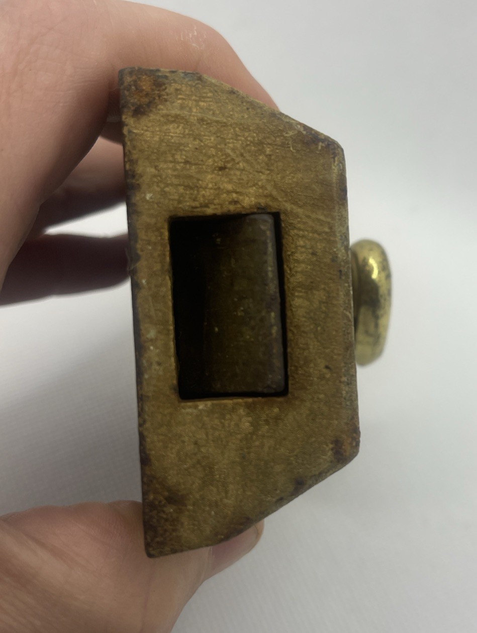 Vintage Ilco Door Latch Lock Deadbolt Turn Knob – Brass Knob – Works