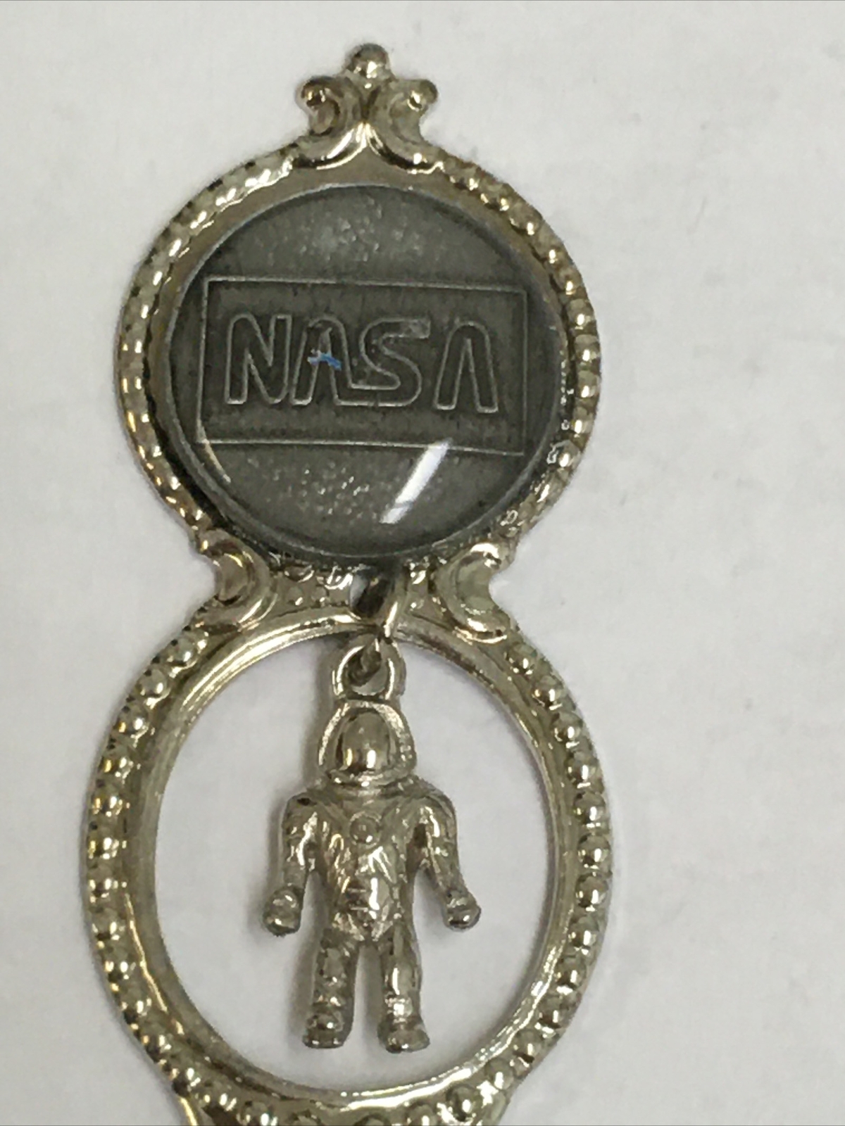 Vintage Souvenir Spoon US Collectible NASA Astronaut Kennedy Space Center FL