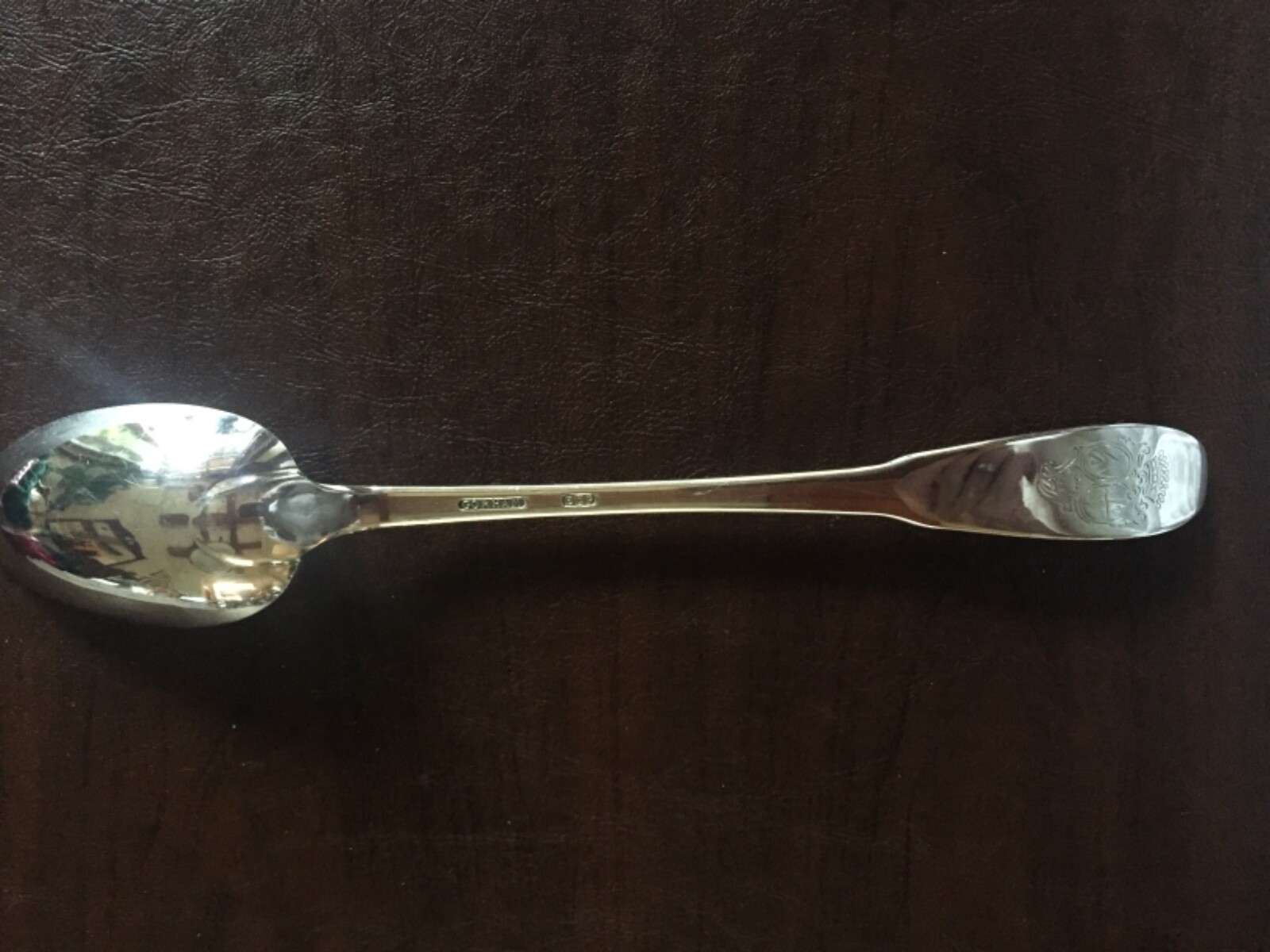 Stuffing Spoon GORHAM SILVER PLATE Rochambeau 1780 repro huge Thanksgiving