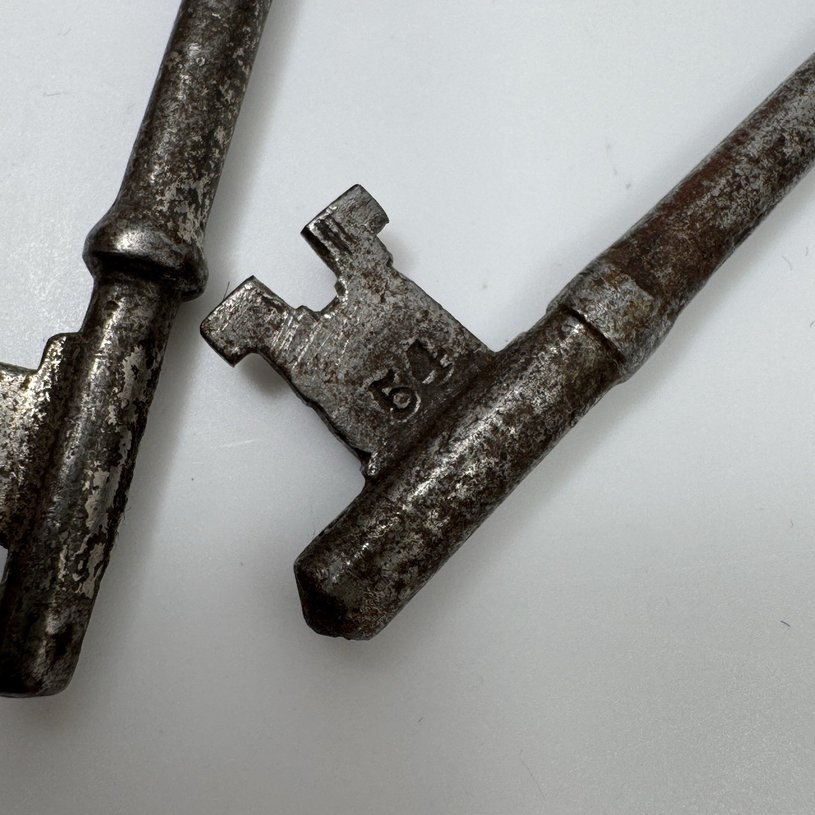 Vintage Antique Skeleton Key Lot 20pc Corbin 1887 Patent Luggage Clock Door