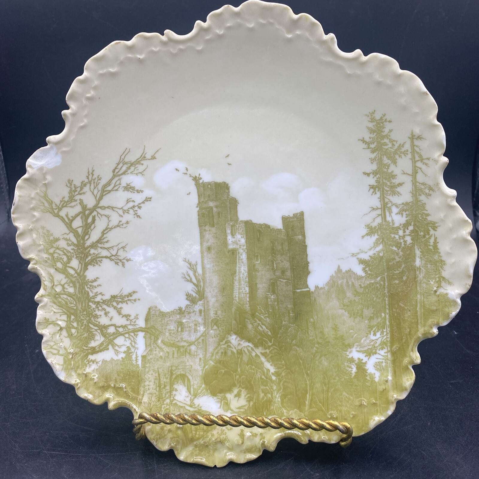 Rosenthal Rheingold Tilly Castle Green Bone China (Plate)