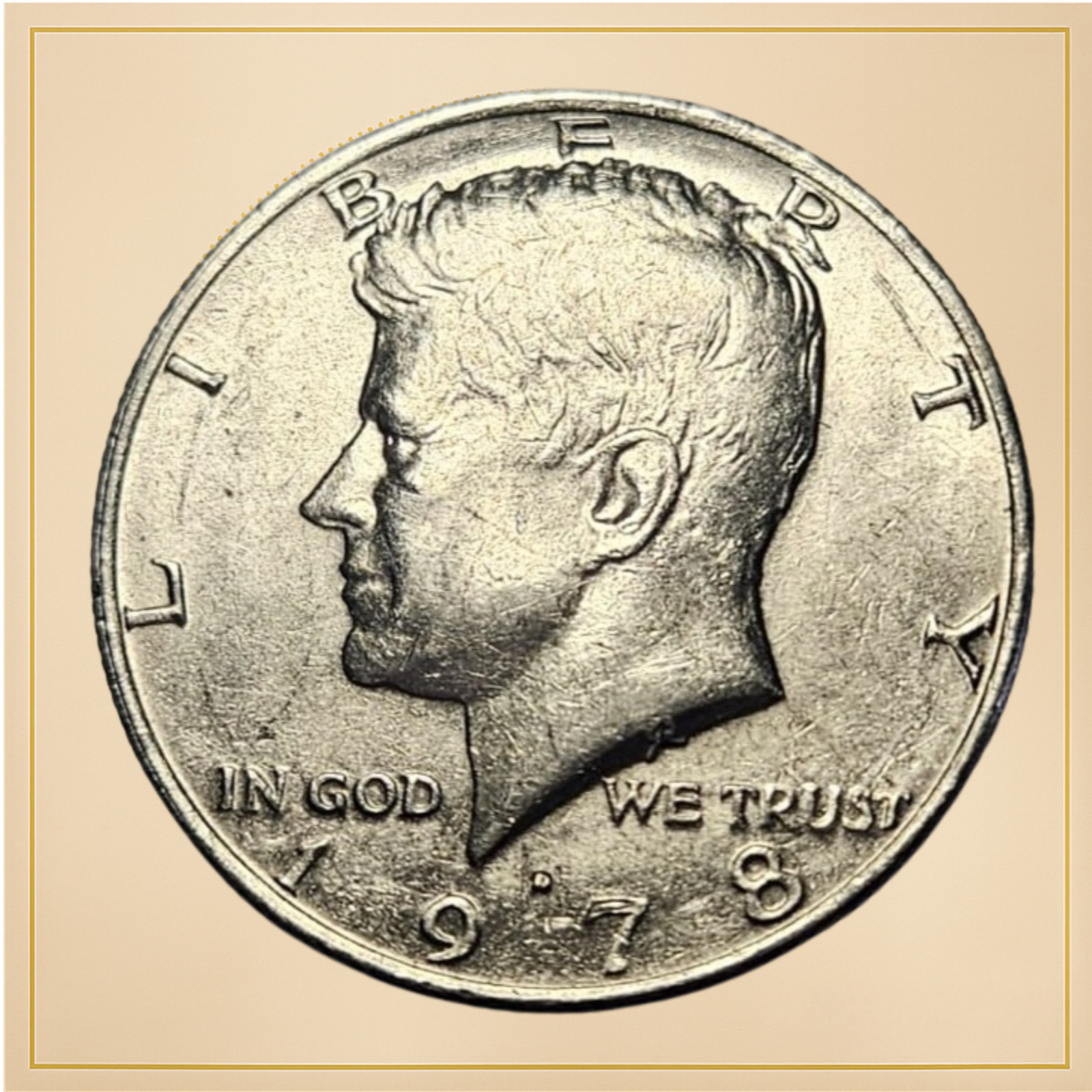 1978 D Kennedy Half Dollar – Circulated – Multiple Errors – see Photos